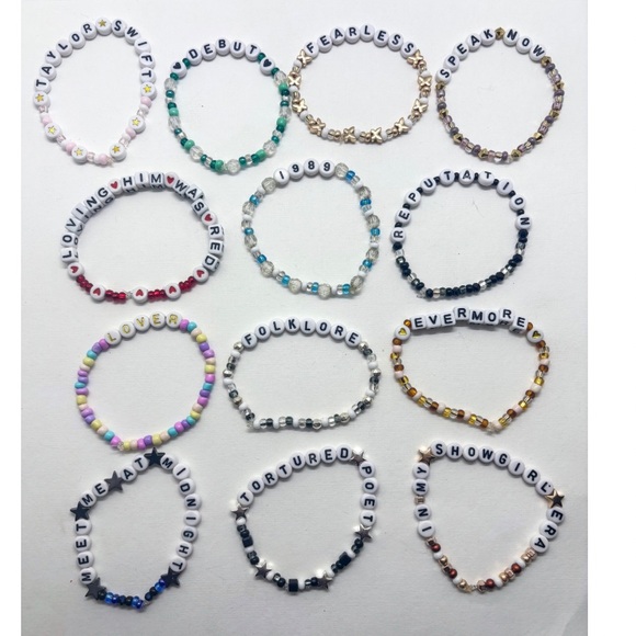 TAYLOR SWIFT FRIENDSHIP BRACELETS- Pack of 10 bracelets ✨💕 - Picture 2 of 5